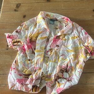 Linen Hawaiian Button Up